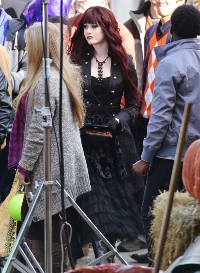 Katherine McNamara - Filming "Monsterville: The Cabinet Of Souls" in Vancouver