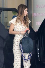 Katherine Schwarzenegger in Floral Jumpsuit - Out in Los Angeles