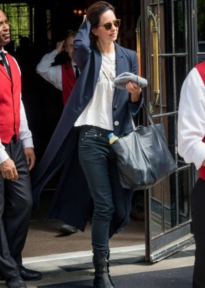 Katherine Waterston Leaves of her hotel in New York City