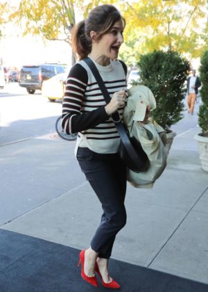 Kathryn Hahn - Returning to the Bowery Hotel in New York