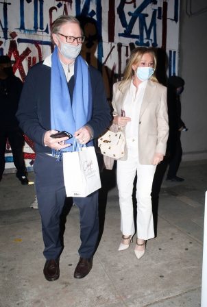 Kathy Hilton - With Rick Hilton step out for a dinner at Craigs in West Hollywood