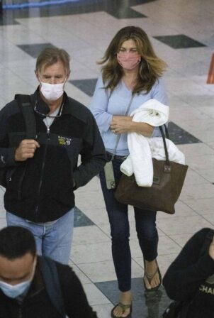Kathy Ireland - Seen at Newark Airport in New Jersey