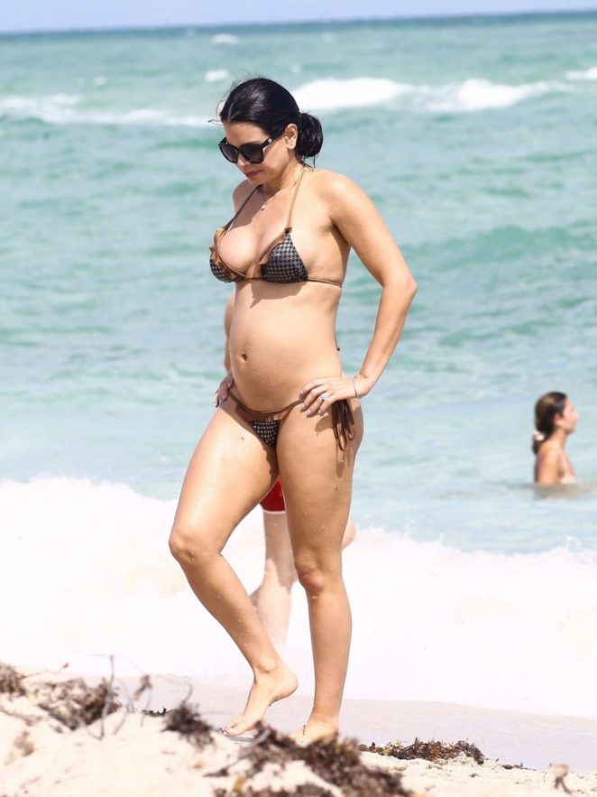 Kathy Picos in Bikini on the beach in Miami