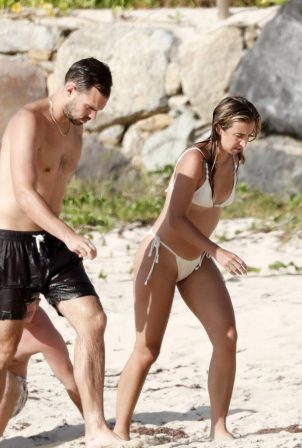 Katie Austin - In a bikini on her honeymoon with Lane Armstrong in St. Barts