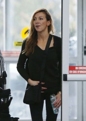 Katie Cassidy at Airport in Vancouver