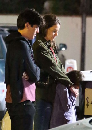 Katie Holmes and Michael Cavadias on a date in Woodland Hills
