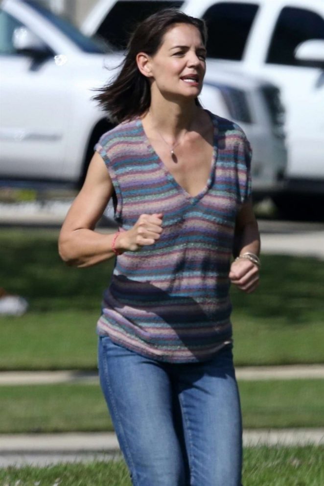 Katie Holmes - Filming 'The Secret' in New Orleans