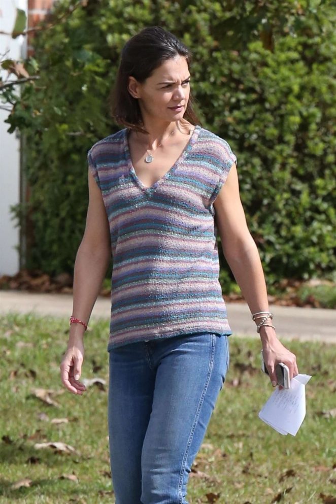 Katie Holmes - Filming 'The Secret' in New Orleans