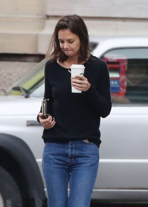 Katie Holmes in Jeans Out in Montreal