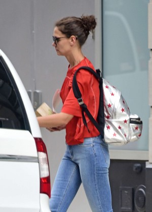 Katie Holmes in Jeans out in NYC