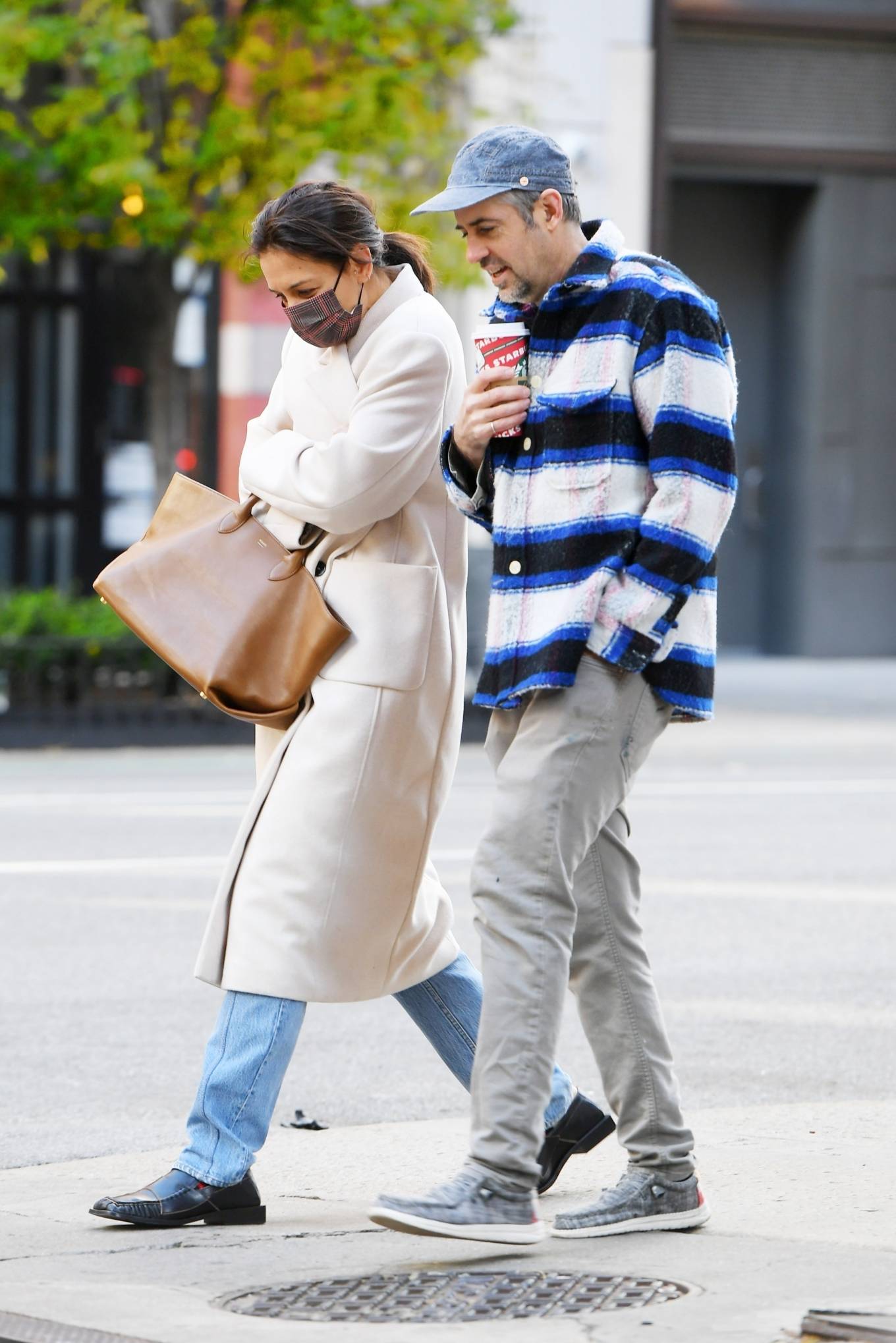 Katie Holmes 2021 : Katie Holmes – Is all bundled up in New York-01