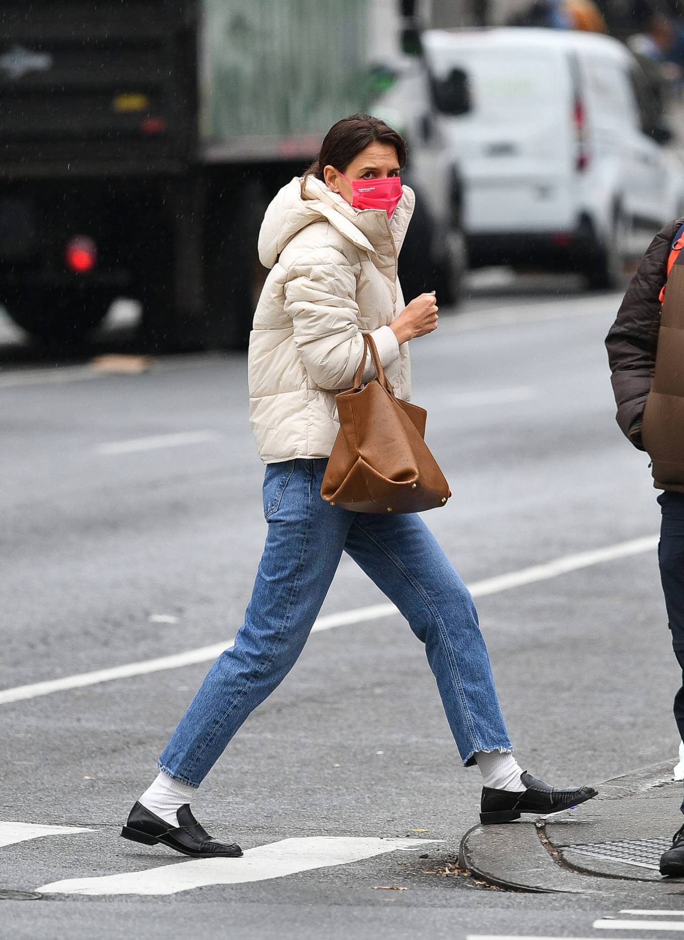 Katie Holmes 2021 : Katie Holmes – Is pictured while out in New York-03