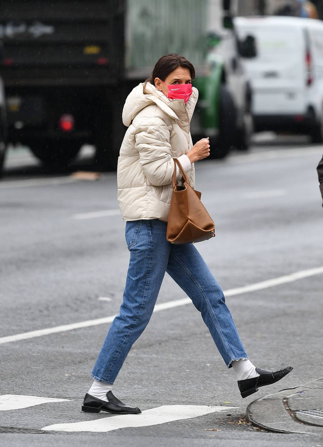 Katie Holmes 2021 : Katie Holmes – Is pictured while out in New York-04