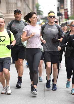 Katie Holmes johns Westin Hotels and Resorts to run in New York