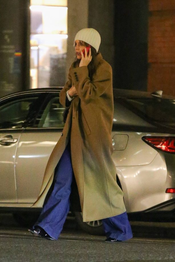 Katie Holmes - On a night dinner outing in New York