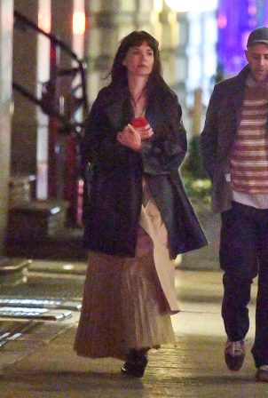 Katie Holmes - On a night out with a some male in New York