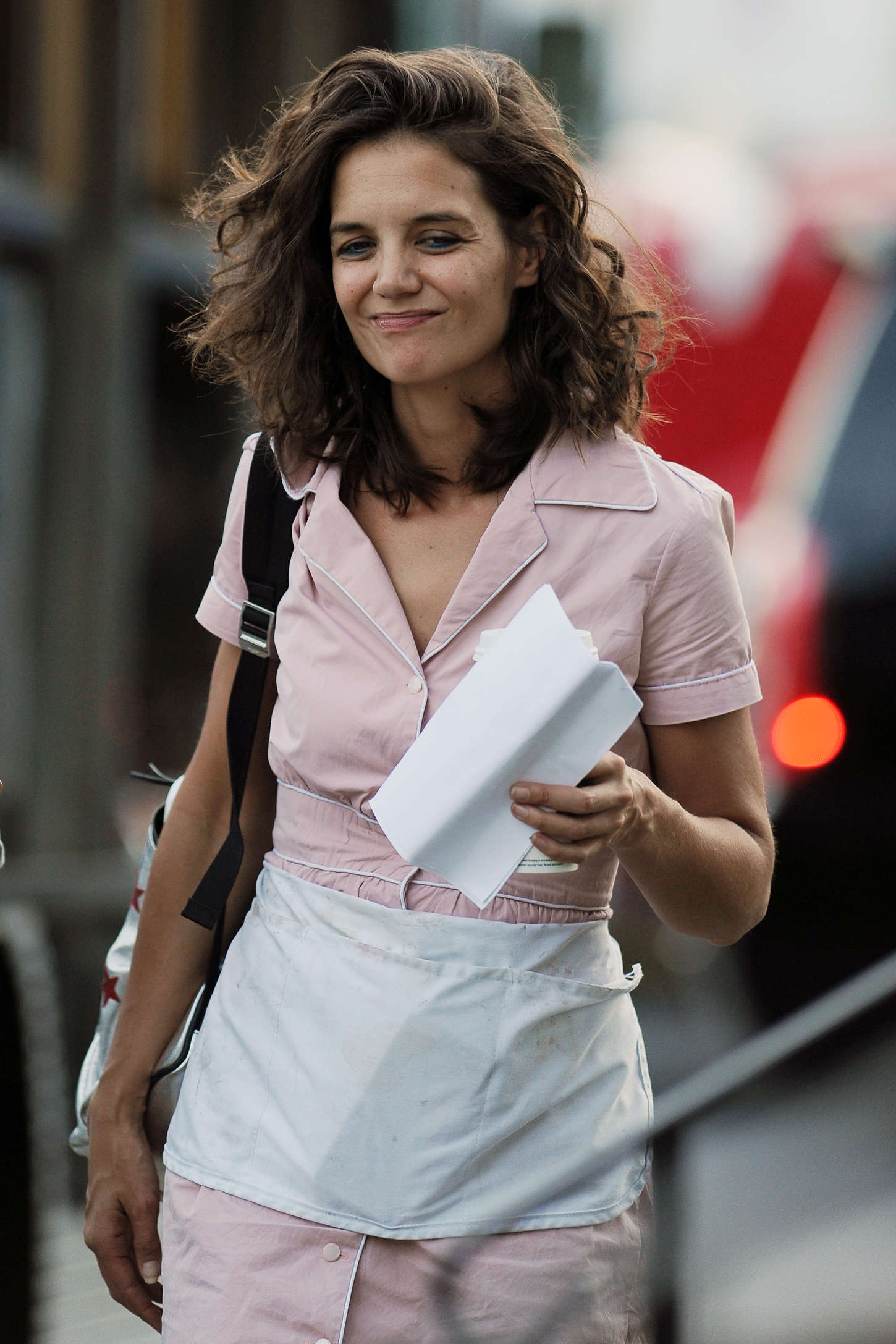 Katie Holmes - On the set of 'All We Had' in NY
