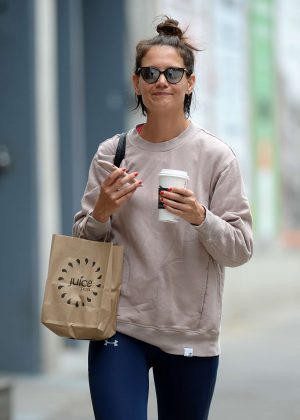 Katie Holmes out in New York City
