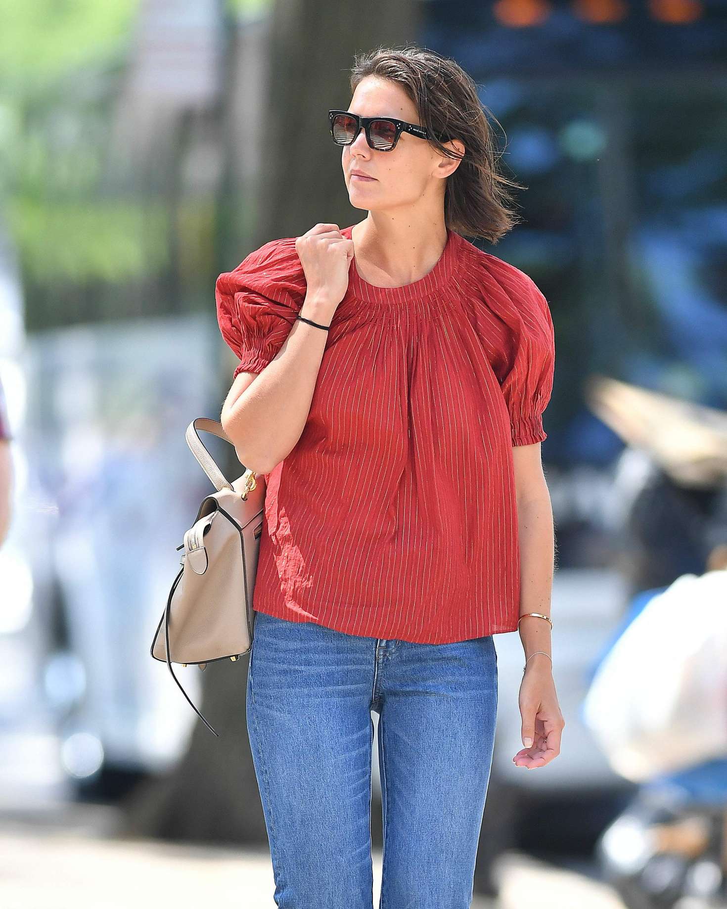 Katie Holmes out in NYC | GotCeleb