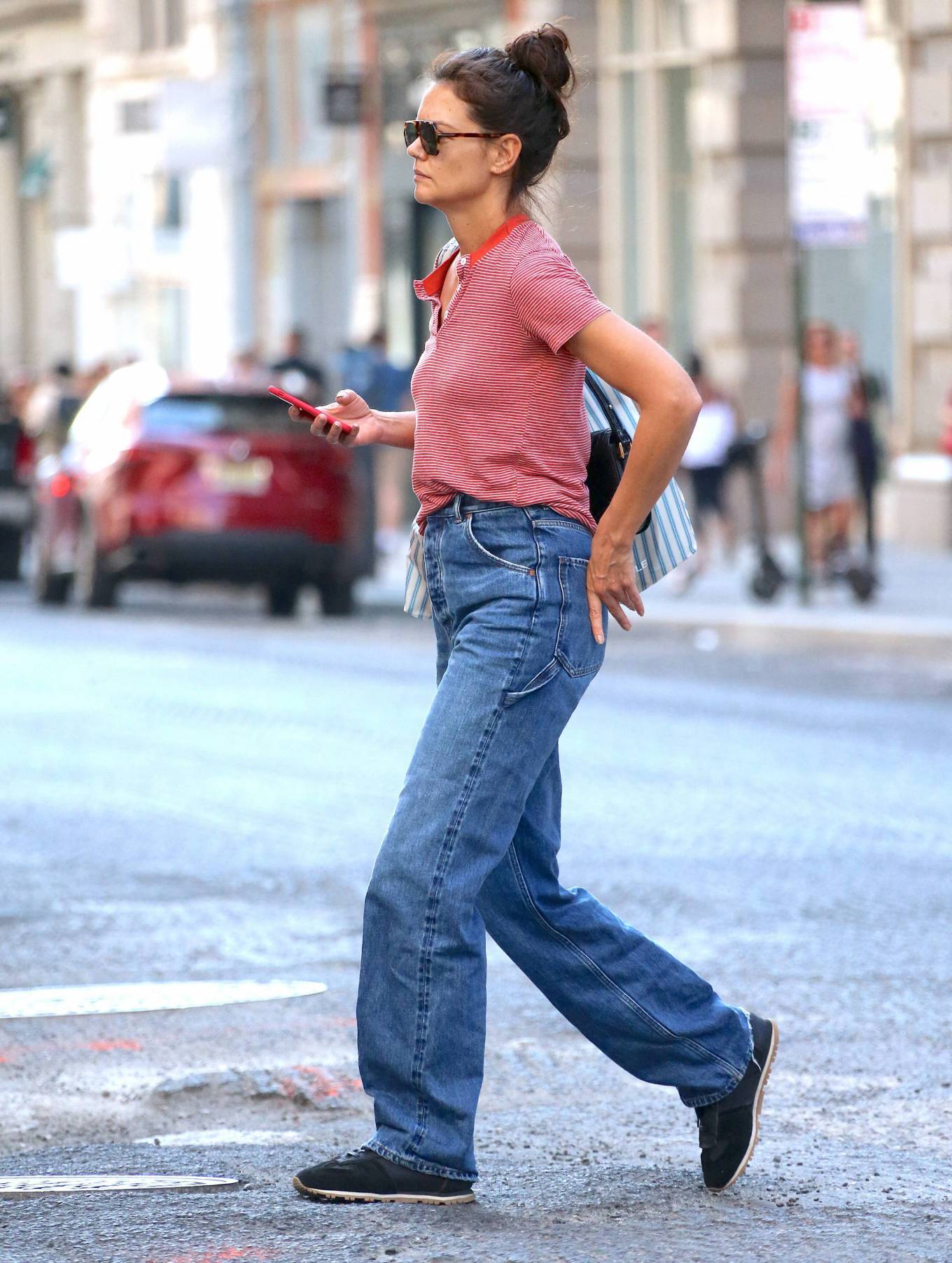 Katie Holmes - Out on Broadway in New York