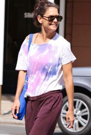 Katie Holmes - Seen after after New York Fashion Week comes to an end