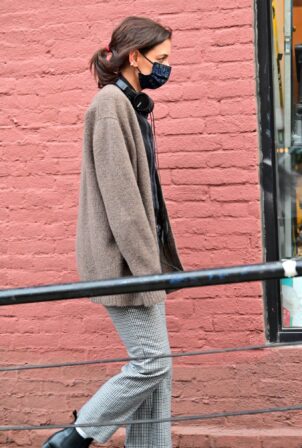 Katie Holmes - Seen after filming her upcoming movie 'Rare Objects' in New York