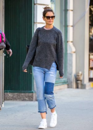 Katie Holmes - Seen Out and About in NYC
