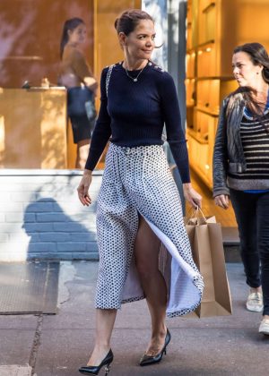 Katie Holmes Shopping in the West Village