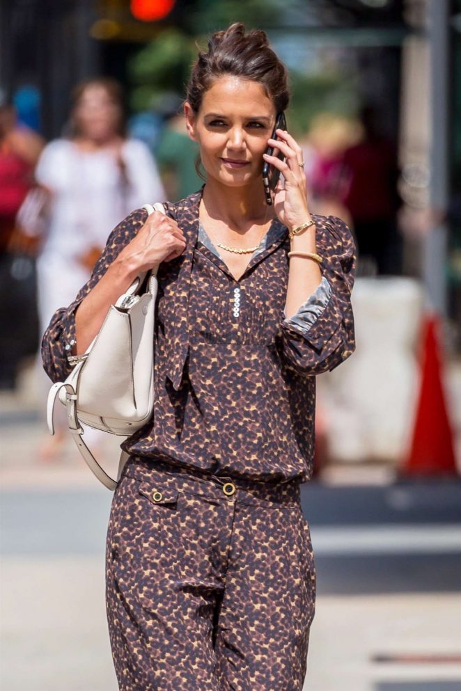Katie Holmes shopping on Madison Ave in NYC