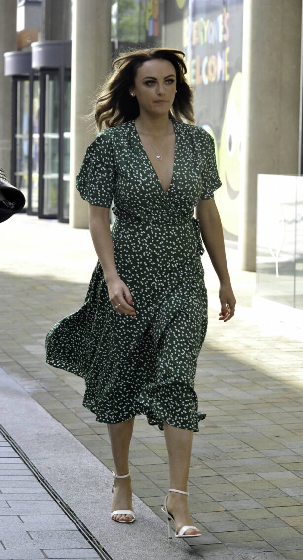 Katie McGlynn - In summer dress at BBC Breakfast in London