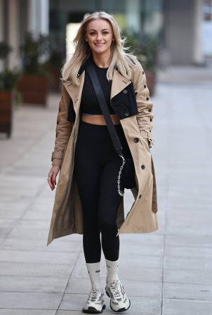 Katie McGlynn - Seen arriving at Sunday Well Spent Well Being Event in Manchester