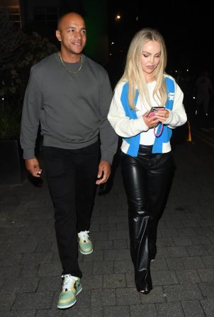 Katie Piper - Leaving Wembley Arena after attending the Misfits Boxing Night