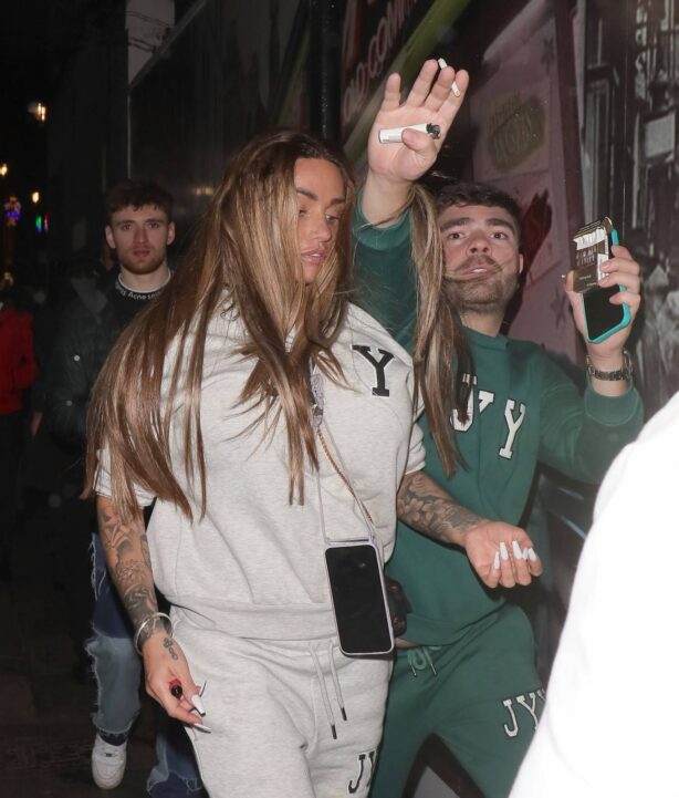 Katie Price - Night out in Soho with Olympic gold medalist Matty Lee MBE
