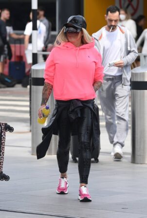 Katie Price - Seen Leaving a UK Airport