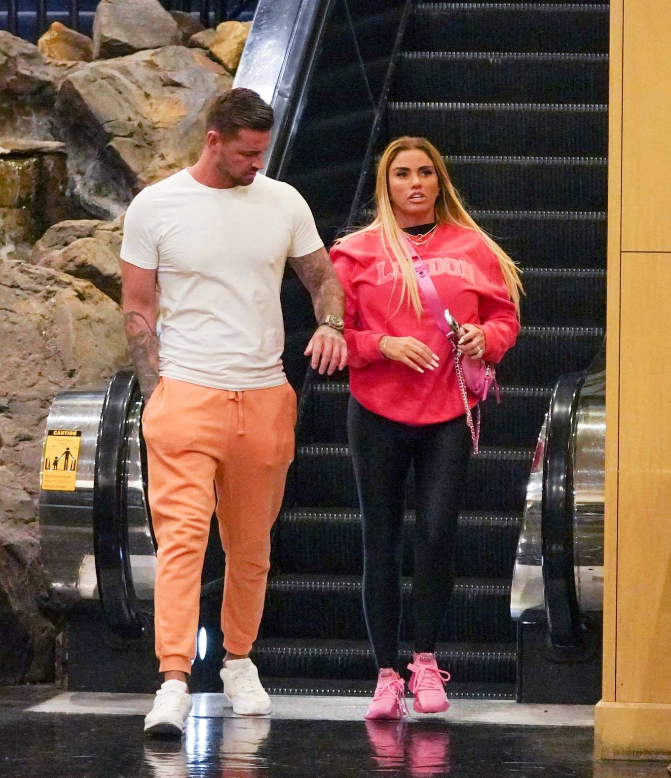 Katie Price - With fiance Carl Woods at REAL BODIES exhibition at Bally's in Las Vegas