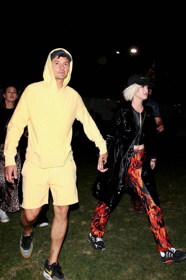 Katy Perry and Orlando Bloom at Coachella Valley Music and Arts Festival in Indio