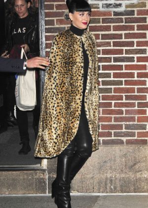 Katy Perry - Arrives at 'The Late Show With Stephen Colbert' in New York