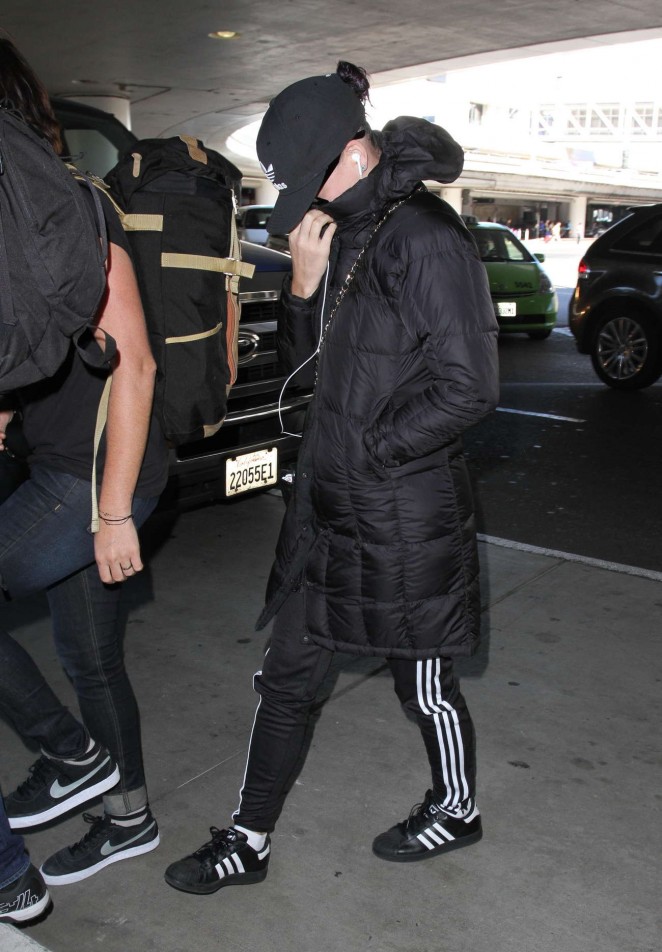 Katy Perry at LAX Airport in LA