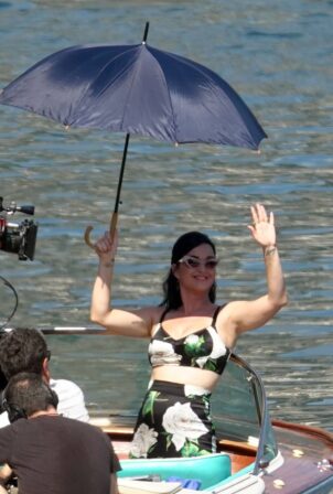 Katy Perry - Filming the new Dolce and Gabbana commercial in Capri