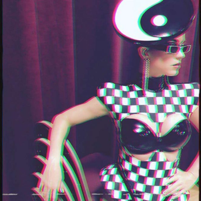 Katy Perry in a Unique Outfit - Instagram