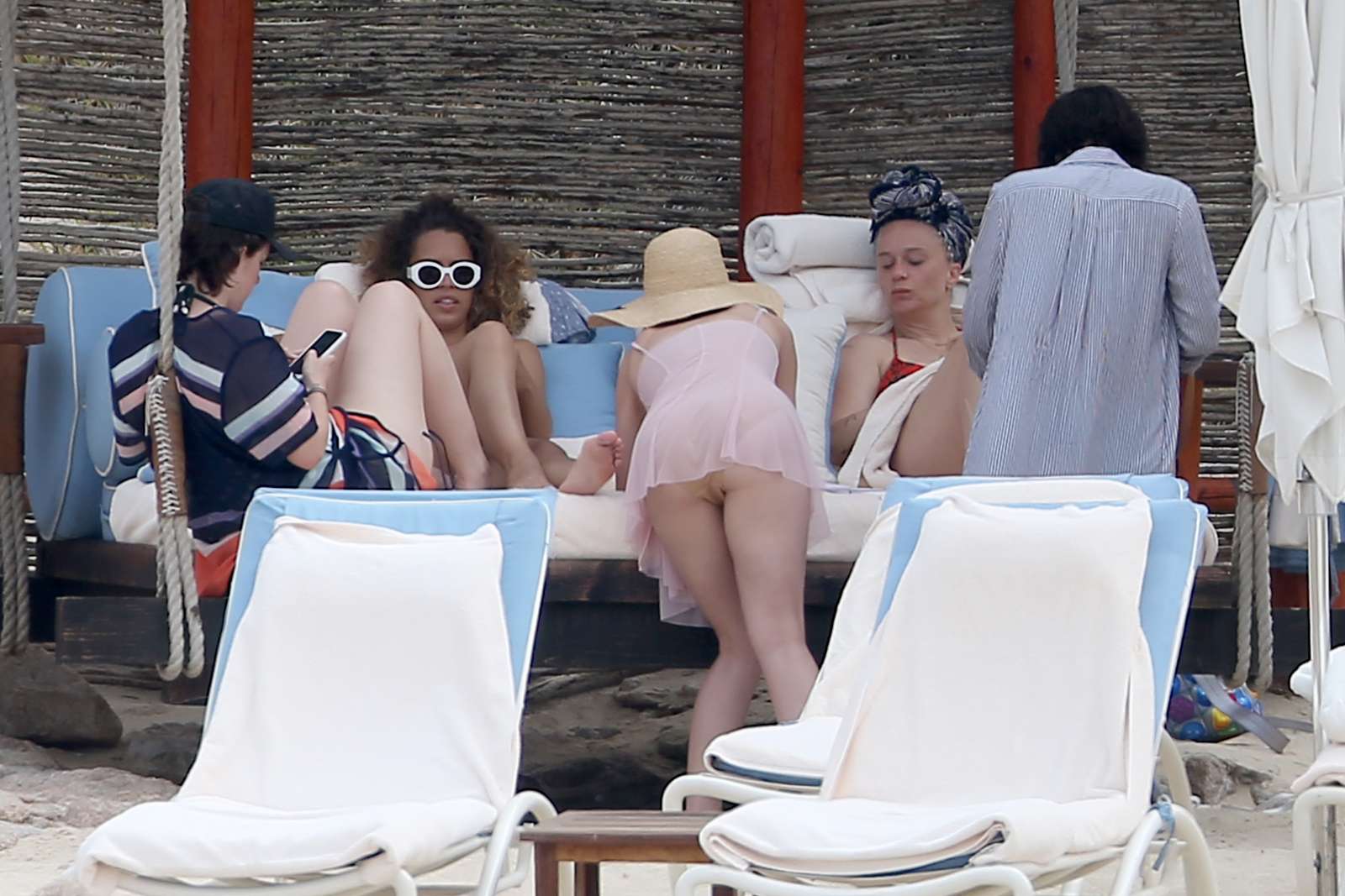 Katy Perry in Swimsuit on the beach in Cabo San Lucas. 