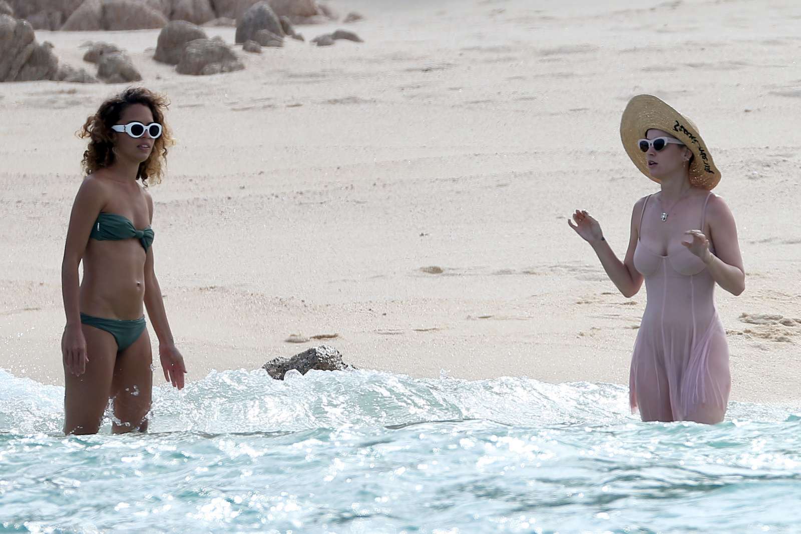 Katy Perry in Swimsuit on the beach in Cabo San Lucas. 
