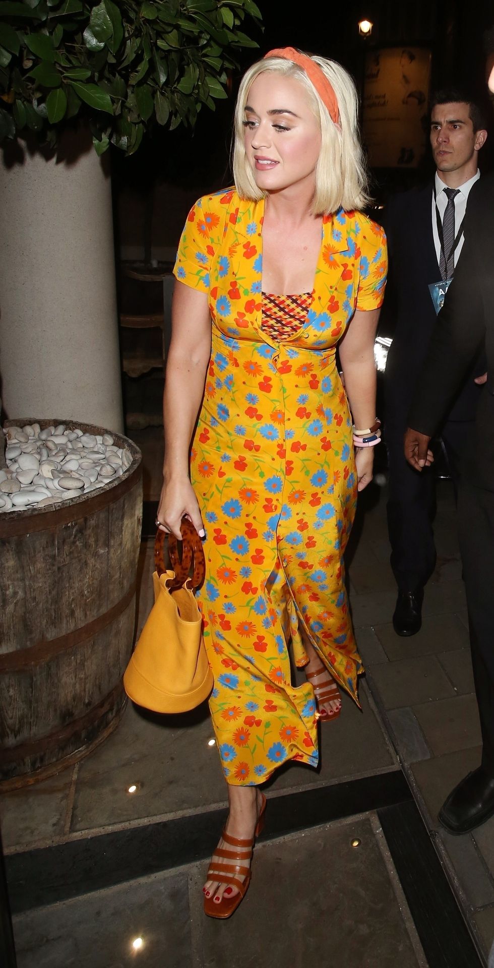 Katy Perry is seen arriving at The Ham Yard Hotel in London