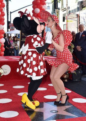 Katy Perry - Minnie Mouse honored with star on the Hollywood Walk of Fame in Hollywood