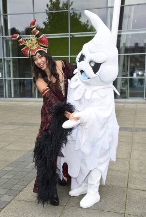Katya Jones - Dressed as the Wicked Witch for Snow White Photo Call in Manchester