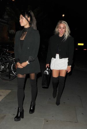 Katya Jones - Spotted with Aimee Fuller at the Chiltern Firehouse in Londond