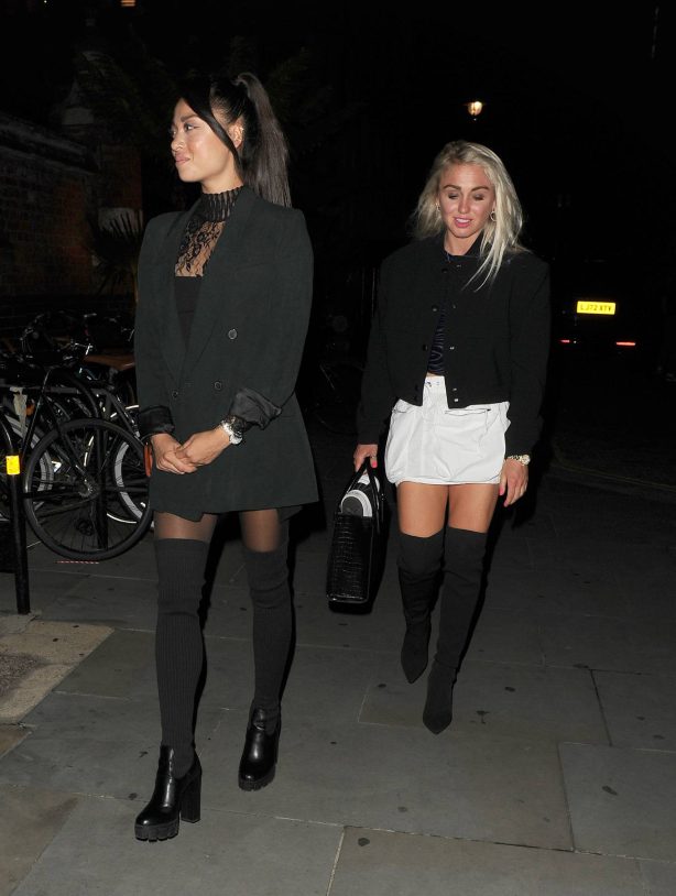 Katya Jones - Spotted with Aimee Fuller at the Chiltern Firehouse in Londond