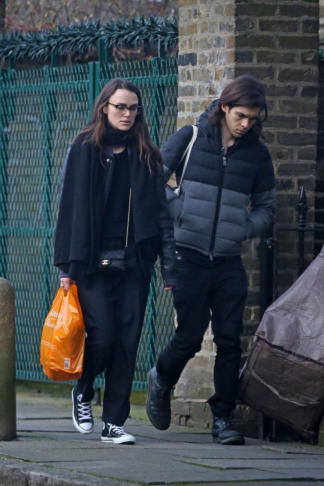 Keira Knightley and James Righton Out Shopping in London