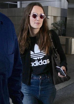 Keira Knightley - Arriving at LAX Airport in Los Angeles