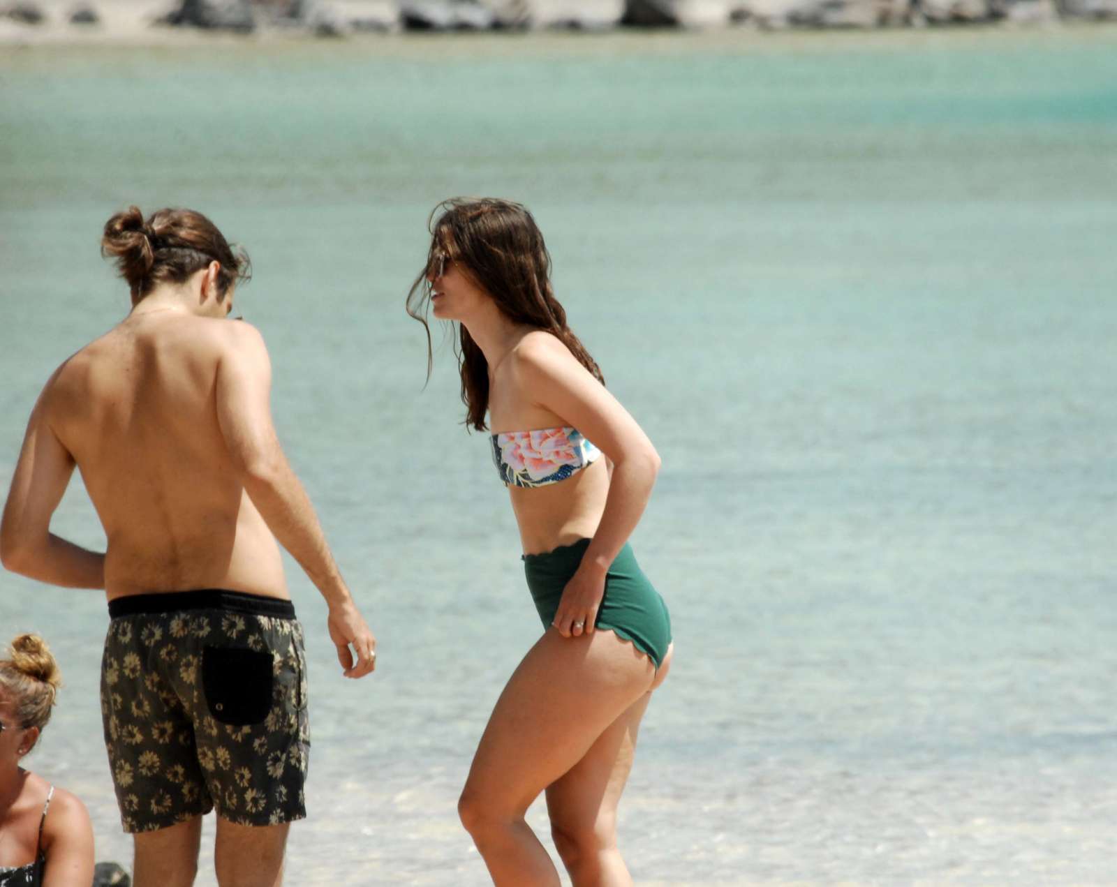Keira Knightley in Bikini on the beach in Pantelleria. 